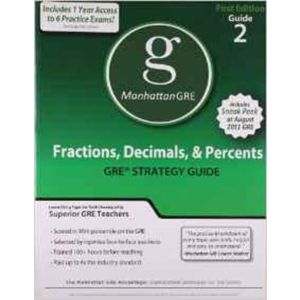 Fractions, Decimals, & Percents Gre Preparation Guide (Paperback - 2010)